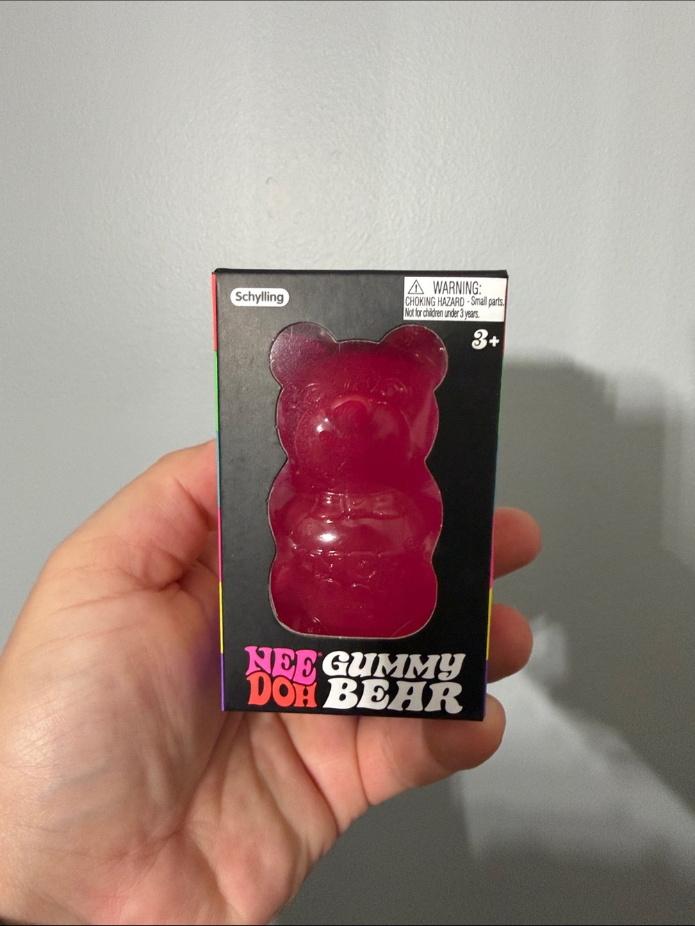 Pink Gummy Bear Dog Toy - Nee Doh Gummy Bear